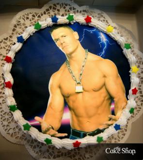  Birthday Cakes on The Cake Shop   John Cena Circle Cake
