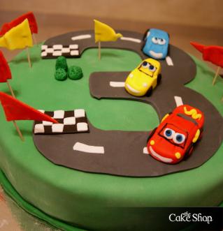  Birthday Cakes on The Cake Shop   Car Race