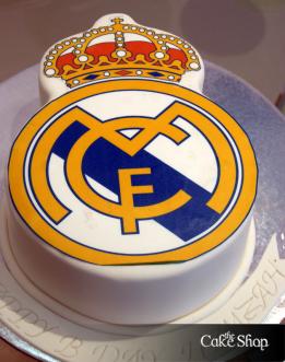 Strawberry Birthday Cake on The Cake Shop   Real Madrid Logo Cake