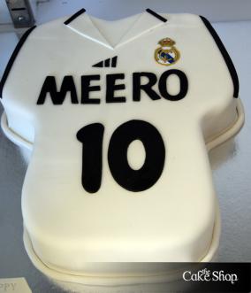  Birthday Cakes on The Cake Shop   Real Madrid White Shirt Cake